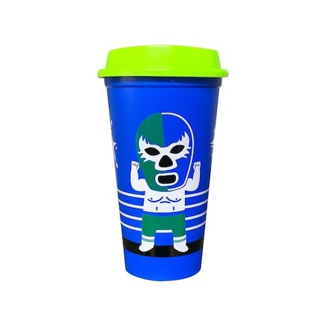 Vaso Cafetero By Mexico Luchador Azul