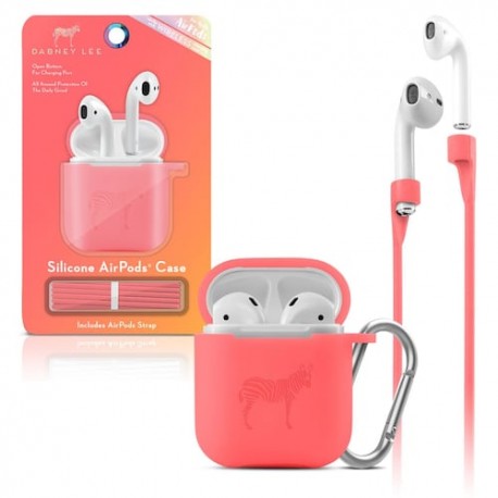 Funda de Silicón para Airpods Coral Neón Dabney Lee