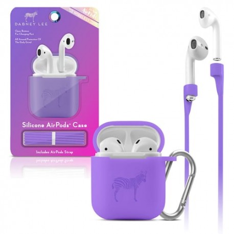 Funda de Silicón para Airpods Morado Neón Dabney Lee