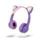 Audífonos Bluetooth Misik Gato Morado