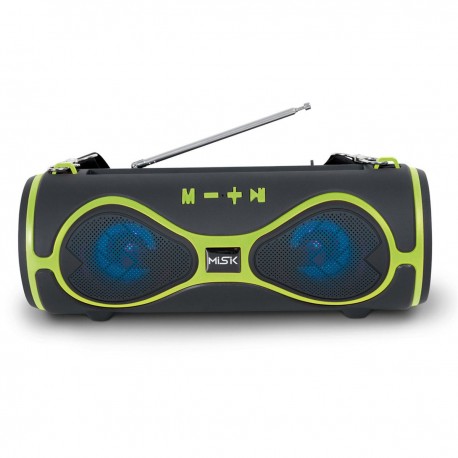 Bocina Bluetooth Misik Cilindro con Luz Led