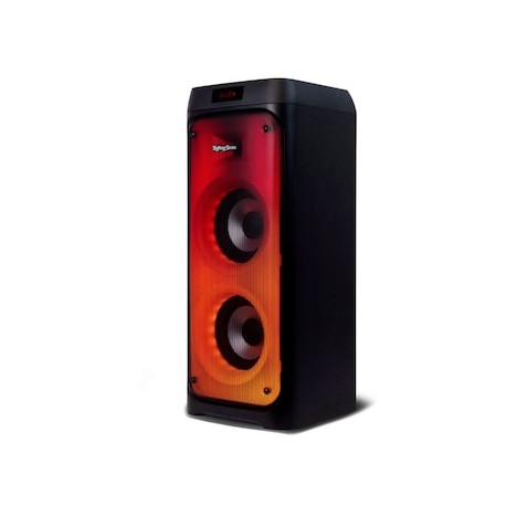 Bocina Rolling Stone Woodstock con full panel LED multicolor
