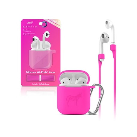 Funda de Silicón para Airpods Fucsia Neón Dabney Lee