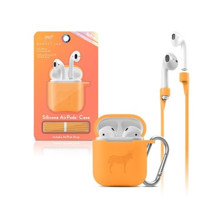 Funda de Silicón para Airpods Naranja Neón Dabney Lee