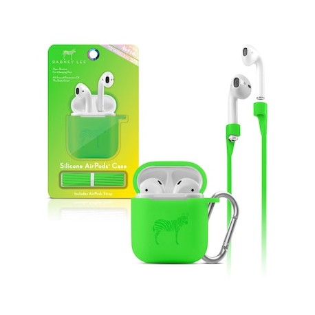 Funda de Silicón para Airpods Verde Neón Dabney Lee