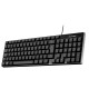 Teclado basico slim negro