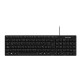 Teclado basico slim negro