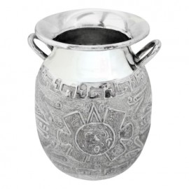 Jarrón escudo Sanborns plata ,925