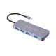 Concentrador USB 4 puertos USB con adaptador