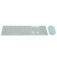Bundle teeclado + mouse inálambrico azul