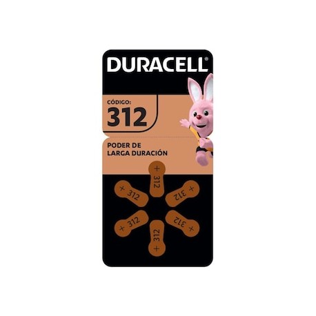 Pila Duracell Auditiva 312 C/6