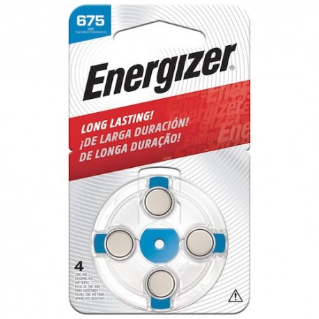 Pila Energizer Especializada Auditiva Ha 675 4 piezas