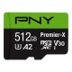 Tarjeta de memoria PNY 512 GB micro SD premier