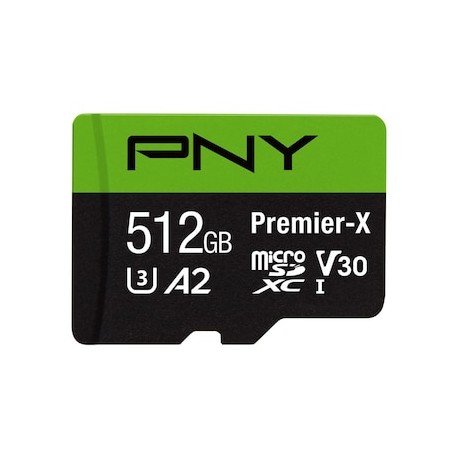 Tarjeta de memoria PNY 512 GB micro SD premier