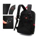 Mochila Diving Squirrel negra con verde para cámara