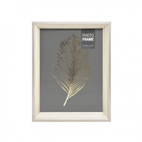 Portarretrato 5x7 en Madera Blanco y Gris