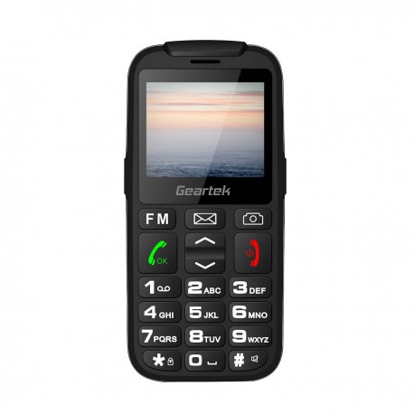Teléfono celular Geartek libre T50 negro