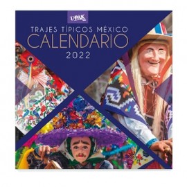 Calendario trajes tipicos de México 2022
