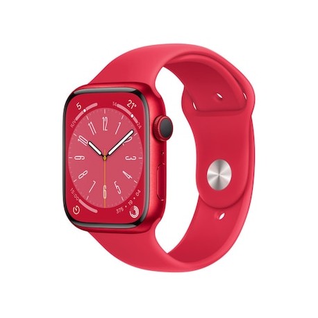 Apple Watch S8 45 mm aluminio rojo
