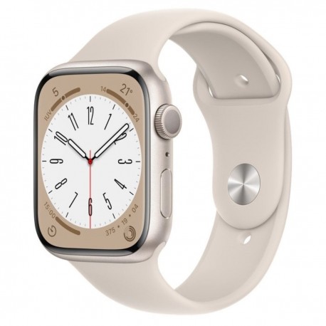 Apple Watch S8 45 mm Aluminio Blanco Estelar