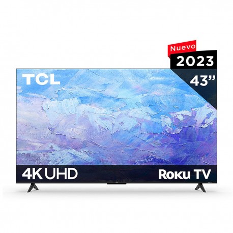 Pantalla TCL 43 pulgadas 4k UHD Roku TV 43s453