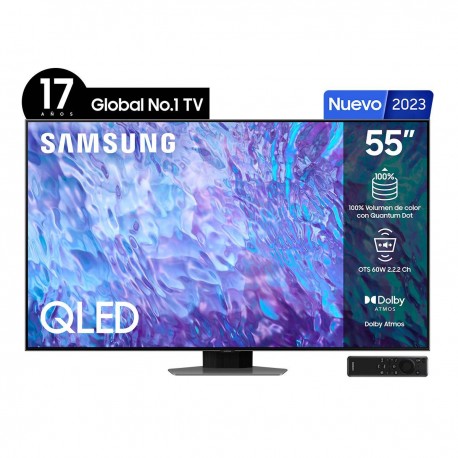 Pantalla Samsung 55 pulgadas QLED QN55Q80CAF