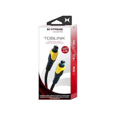 Cable de Fibra Óptica TOSLINK 12 pies