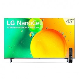 Pantalla LG NanoCell TV 43 Pulgadas 4K SMART TV con ThinQ AI