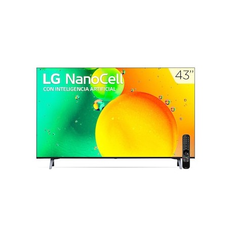 Pantalla LG NanoCell TV 43 Pulgadas 4K SMART TV con ThinQ AI