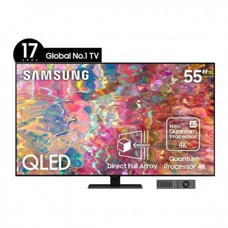 Pantalla Samsung 55 pulgadas 4K QLed Qn55Q80Bafxzx