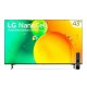 Pantalla LG NanoCell TV 43 Pulgadas 4K SMART TV con ThinQ AI