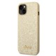 Funda Iphone 14 Glitter Flakes dorada