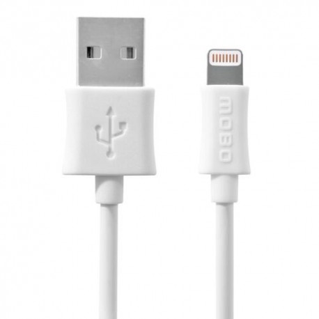Cable USB Mobo Certificado iPhone 5 / iPhone 6 De Carga y Sincronización Blanco Modelo 1