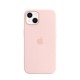 Funda iPhone 13 Rosa Silicón C/Mags