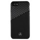 Funda Iphone SE3 Mercedes Benz Carbono Piel Negra