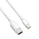 Cable Tipo C A Lightning 2A 1M Bco