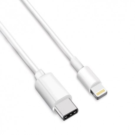 Cable Tipo C A Lightning 2A 1M Bco