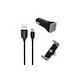 Cargador Geartek para Auto + Soporte + Cable