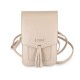 Funda Wallet Guess Saffiano con Flecos Beige