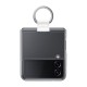 Funda Zflip4 clear transparente con anillo