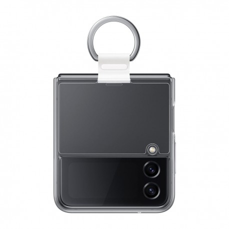 Funda Zflip4 clear transparente con anillo