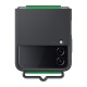 funda zflip4 negra silicon con strap