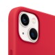 Funda iPhone 13 Rojo Silicón C/Mags