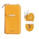 Wallet Bag tipo piel amarilla