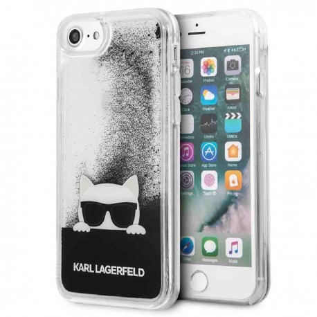 Funda Iphone SE3 Karl Lagerfeld Kat glasses Liquid TPU