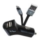 Cargador de Auto Lightning Dorado Forward