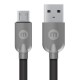 Cable Mobo Lighting Caucho Negro 2 M