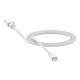 Cable Lightning color blanco 1 metro de largo