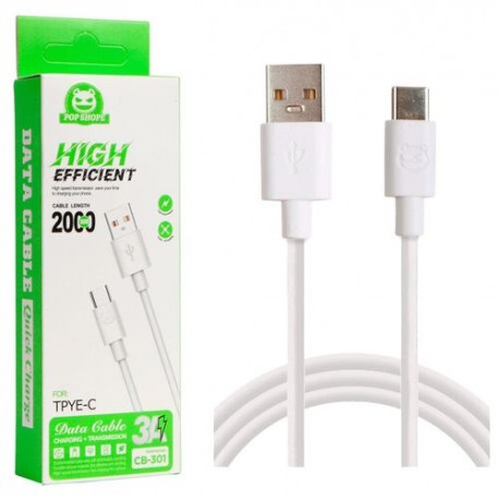 Cable tipo C 2m alta eficiencia