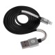 Cable Mobo Twist Lightning Negro 1M
